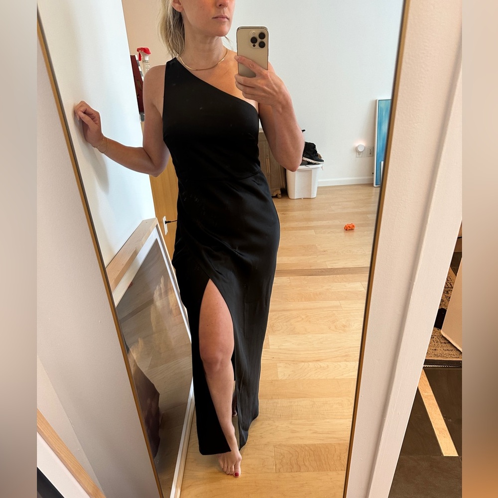 BHLDN one shoulder dress